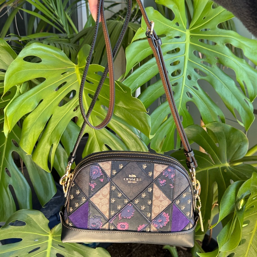 Coach dome crossbody in signature patchwork style F76672